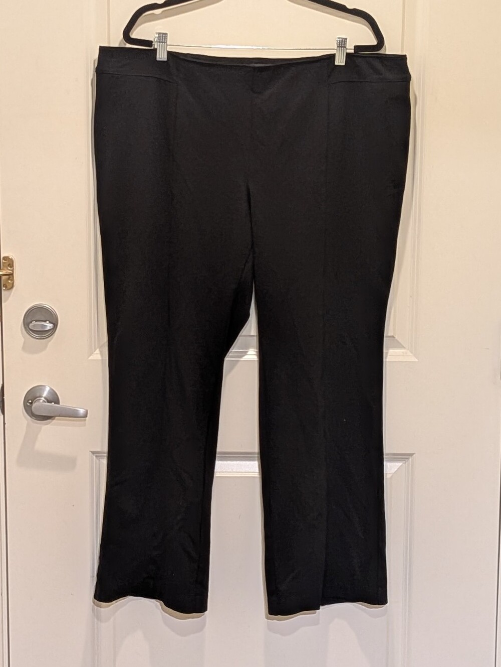 GUC INC International Concepts 22W Black Rayon Blend Stretch Slacks Dress Pants